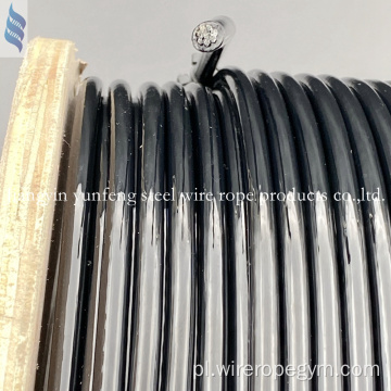 Wysoka jakość 6,35 mm czarny kabel powlekany TPU